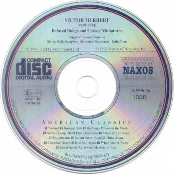 CD Victor Herbert: Beloved Songs And Classic Miniatures