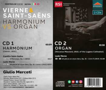 2CD Camille Saint-Saëns: Harmonium Vs. Organ