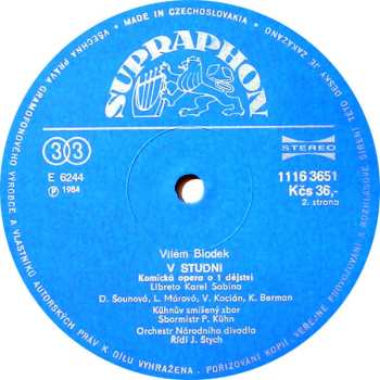 2LP/Doos Kühn Mixed Choir: V Studni / In The Well / (Opera In 1 Act), Zítek (Fragment)