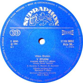 2LP/Doos Kühn Mixed Choir: V Studni / In The Well / (Opera In 1 Act), Zítek (Fragment)