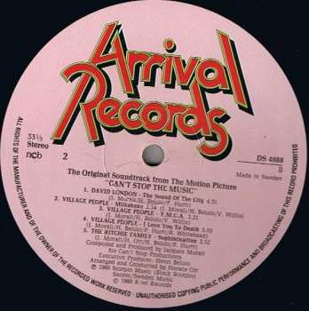 LP Village People: Can't Stop The Music - The Original Soundtrack Album