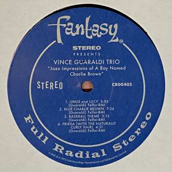 LP Vince Guaraldi Trio: A Boy Named Charlie Brown LTD