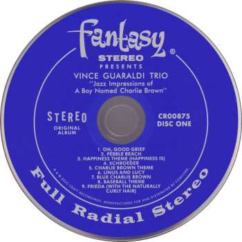 2CD Vince Guaraldi Trio: Jazz Impressions Of "A Boy Named Charlie Brown"