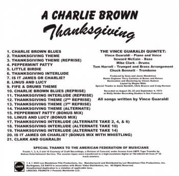 CD Vince Guaraldi: A Charlie Brown Thanksgiving (Original Soundtrack Recording)
