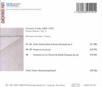 CD Vincent d'Indy: Piano Works Volume 2