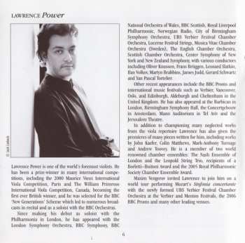CD Lawrence Power: Wallenstein • Saugefleurie • Choral Varié • Lied