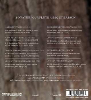 CD Mathieu Lussier: Sonates Pour Flûte à Bec Et Basson 