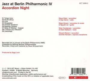CD Vincent Peirani: Jazz At Berlin Philharmonic IV - Accordion Night