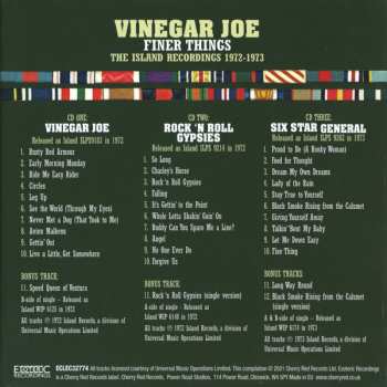 3CD/Doos Vinegar Joe: Finer Things (The Island Recordings 1972-1973)