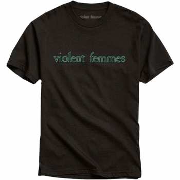 Merch Violent Femmes: T-shirt Green Vintage Logo Violent Femmes