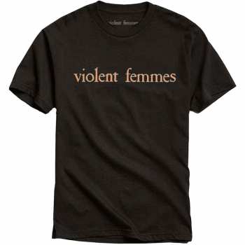 Merch Violent Femmes: T-shirt Salmon Pink Vintage Logo Violent Femmes