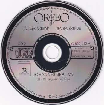 CD Johannes Brahms: Violinkonzert ∙ Ungarische Tänze