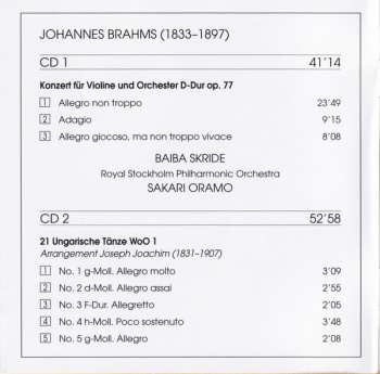 CD Johannes Brahms: Violinkonzert ∙ Ungarische Tänze