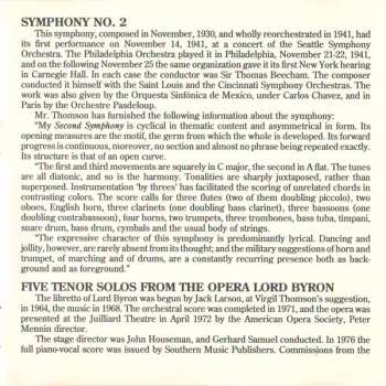 CD Virgil Thomson: Symphony On A Hymn Tune / Symphony No. 2 / A Solemn Music And A Joyful Fugue / Shipwreck And Love Scene From Byron's Don Juan / Five Tenor Solos From The Opera Lord Byron