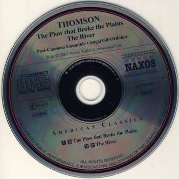 CD Virgil Thomson: The Plow That Broke The Plains / The River