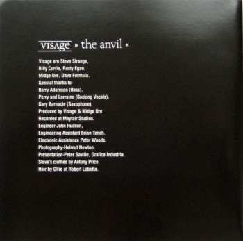 CD Visage: The Anvil