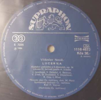 2LP/Doos Prague Radio Symphony Orchestra: Lucerna = The Lantern, Opera In 4 Acts