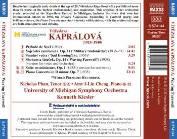 CD Vitezslava Kapralova: Waving Farewell
