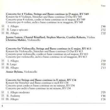 CD Antonio Vivaldi: Concertos For Strings