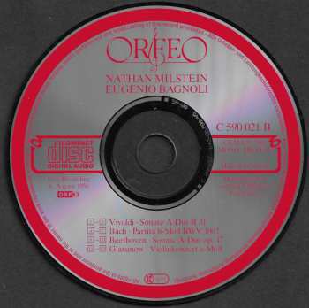 CD Johann Sebastian Bach: Sonate A-Dur / Partita No.1 / Sonate Op.47 Kreutzer / Violinkonzert