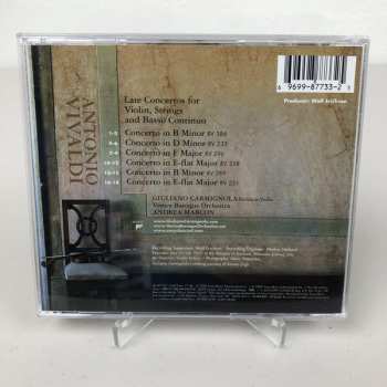 CD Antonio Vivaldi: Late Vivaldi Concertos