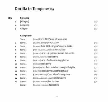 2CD Antonio Vivaldi: Dorilla In Tempe