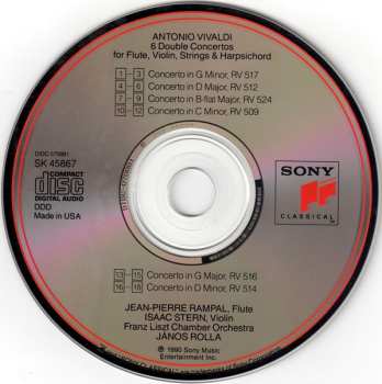CD Jean-Pierre Rampal: 6 Double Concertos For Flute, Strings & Harpsichord