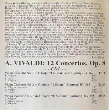 2CD Antonio Vivaldi: 12 Violin Concertos Op.8  'Il Cimento Dell'Armonia E Dell'Invenzione"