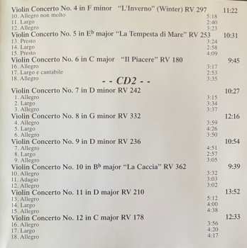 2CD Antonio Vivaldi: 12 Violin Concertos Op.8  'Il Cimento Dell'Armonia E Dell'Invenzione"