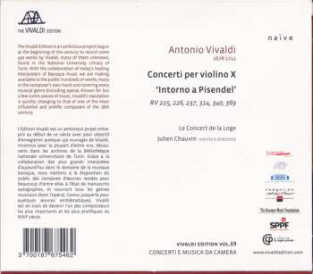 CD Antonio Vivaldi: Concerti Per Violino X 'Intorno A Pisendel'
