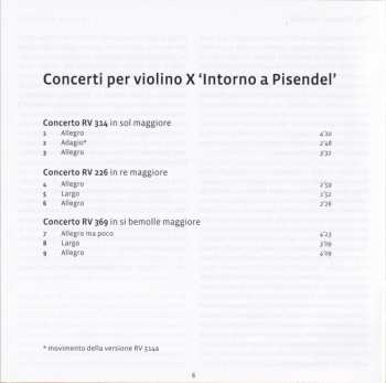 CD Antonio Vivaldi: Concerti Per Violino X 'Intorno A Pisendel'