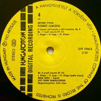 3LP/Doos Antonio Vivaldi: 12 Concerti Op.8 - Il Cimento Dell' Armonia E Dell' Inventione Including "The Four Seasons"