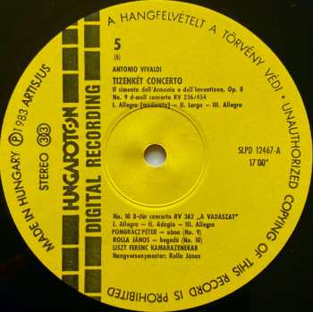 3LP/Doos Antonio Vivaldi: 12 Concerti Op.8 - Il Cimento Dell' Armonia E Dell' Inventione Including "The Four Seasons"