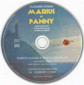 CD Vladimir Cosma: Marius Et Fanny (Opéra D'après Marcel Pagnol)