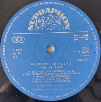 LP Vladimír Mikulka: Kytarový Recitál