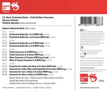 4CD Vladimir Spivakov: J. S. Bach: Orchestral Suites & Violin Concertos