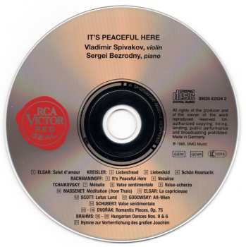 CD Vladimir Spivakov: It's Peaceful Here