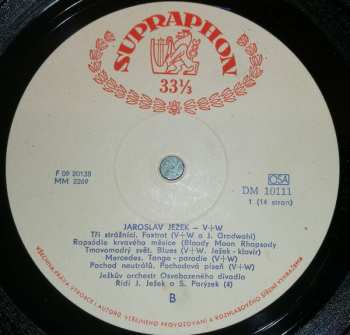 7LP/Doos Voskovec + Werich: Jaroslav Ježek - V + W (7x10" + BOX + BOOKLET)