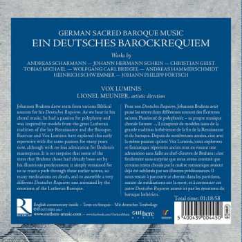 CD Vox Luminis: Ein Deutsches Barockrequiem