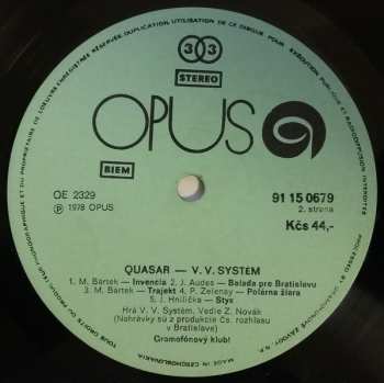 LP V.V. Systém: Quasar