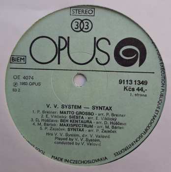 LP V.V. Systém: Syntax