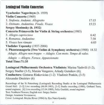 CD نيسم جلال: Leningrad Violin Concertos