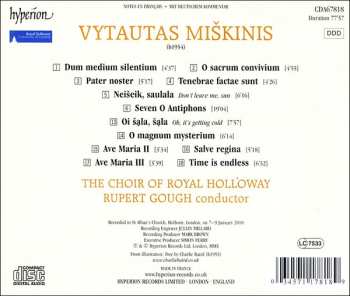 CD Royal Holloway Choir: Time Is Endless