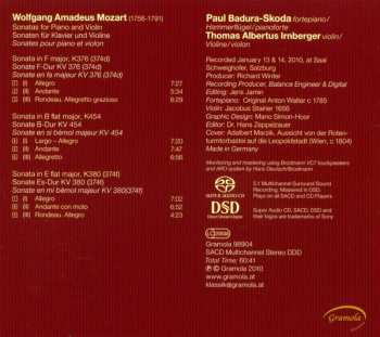 SACD Wolfgang Amadeus Mozart: Violinsonaten [= Sonatas For Violin] KV 376, 380, 454
