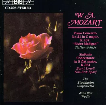 Piano Concerto No. 21 In C Major K. 467 "Elvira Madigan" / Sinfonia Concertante In E Flat Major K. 364