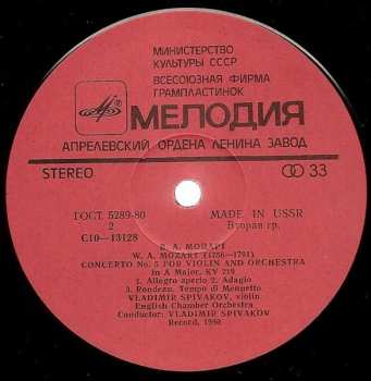 LP Wolfgang Amadeus Mozart: Concertos Nos. 2 And 5