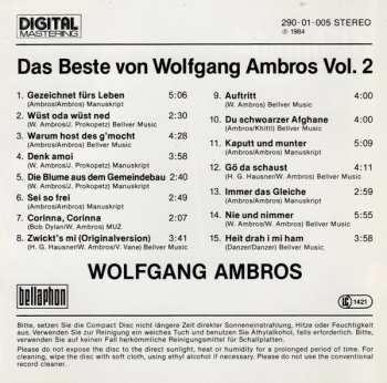 CD Wolfgang Ambros: Das Beste Von Wolfgang Ambros Vol. 2