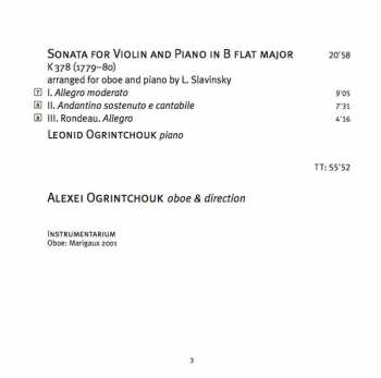 SACD Wolfgang Amadeus Mozart: Oboe Concerto / Quartet / Sonata