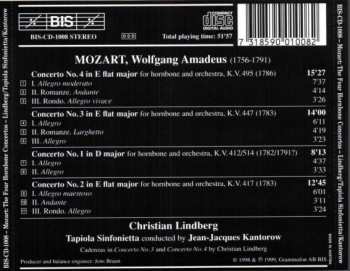 CD Wolfgang Amadeus Mozart: The Four Hornbone Concertos