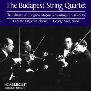 2CD Budapest String Quartet: The Library Of Congress Mozart Recordings (1940-1945)